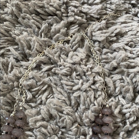 Purple statement necklace - Picture 4 of 5